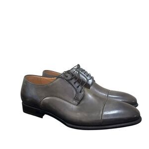 RRP€432 FABI Leather Lace-up Shoes US7 UK6 EU40 Green Flat Made in Italy